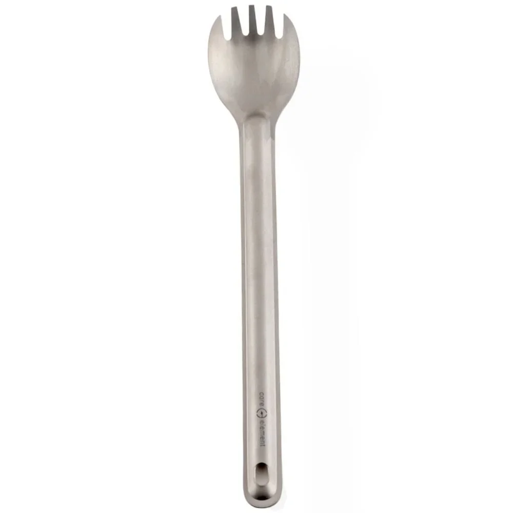 4-PACK Core Element 100% Titanium Long Handle Spork Ultralight Backpacking‎